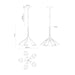 Mulberry LED Chandelier in Black/Light Guide Finish | Kuzco Lighting