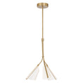 Load image into Gallery viewer, Mulberry LED Pendant in Brushed Gold/Light Guide Finish | Kuzco Lighting
