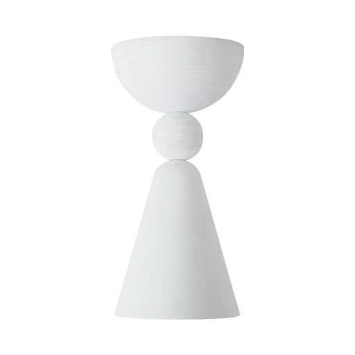 Murphy 4-in Antique White Flush Mount