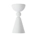 Murphy 4-in Antique White Flush Mount