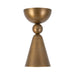 Murphy 4-in Vintage Brass Flush Mount