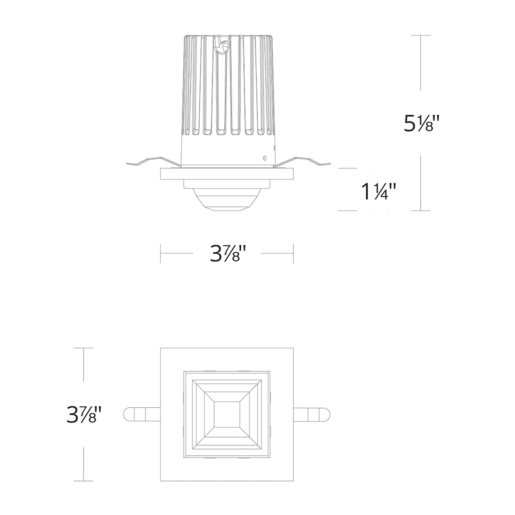 Madison LED Recessed Trim diagram