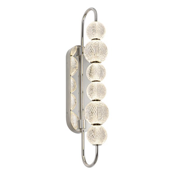 Marni LED Large Wall Sconce Polished Nickel