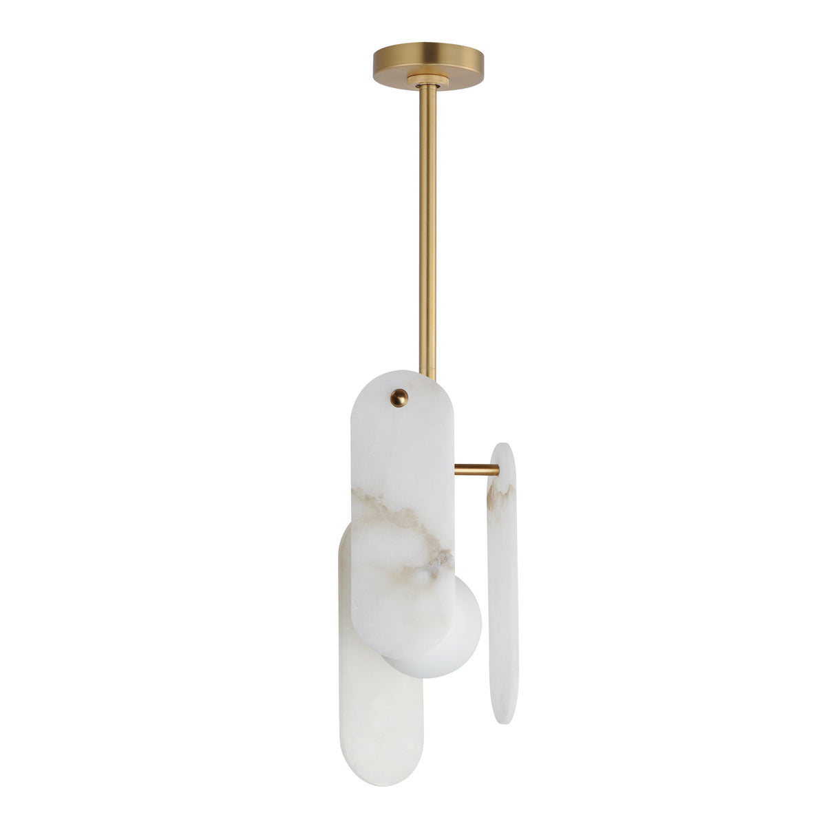 Megalith LED Pendant brass