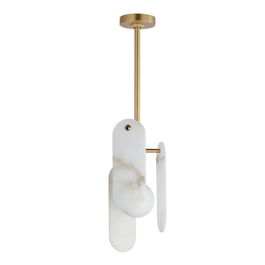 Megalith LED Pendant brass