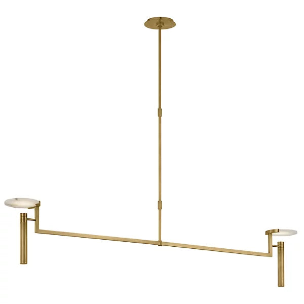 Melange Extra Large LED Linear Suspension Brass