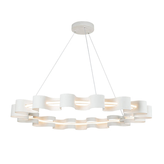 Nami LED Chandelier in Antique White Finish | Kuzco Lighting