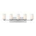 Nola Bath Vanity in Chrome/Glossy Opal Glass Finish | Kuzco Lighting