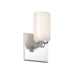 Nola Wall Sconce in Chrome/Glossy Opal Glass Finish | Kuzco Lighting