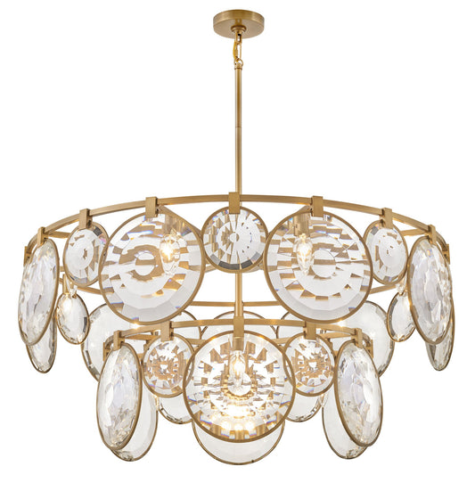 Nala Chandelier - Heritage Brass