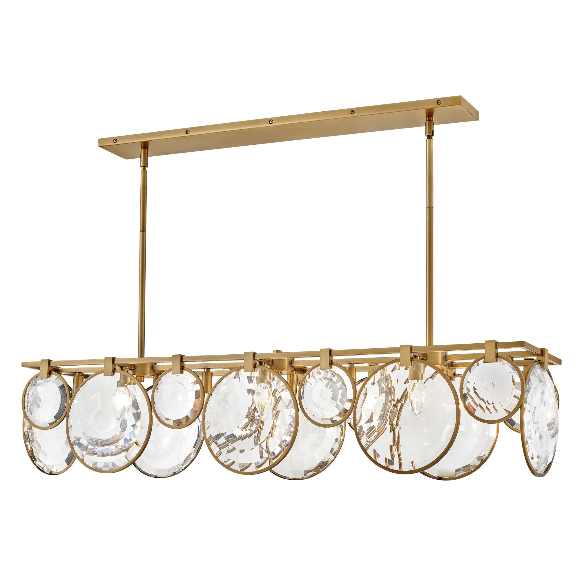 Nala Linear Suspension - Heritage Brass