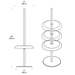 Nivel Rechargeable Portable Floor Lamp by Pablo