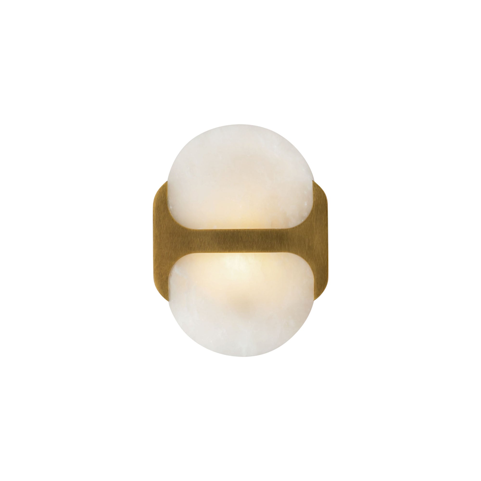 Odin 9-in Vintage Brass/Alabaster Socket Wall Vanity by Alora Lighting | WV357109VBAR | Alora Lighting