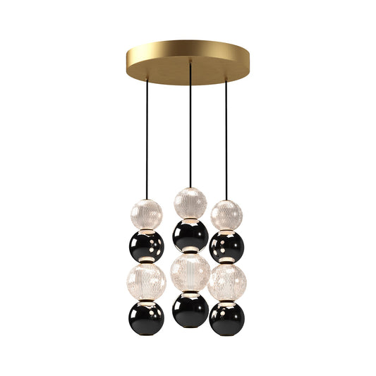 Onyx 15-in Natural Brass LED Multi Pendant by Alora Lighting | MP321803NB | Alora Lighting