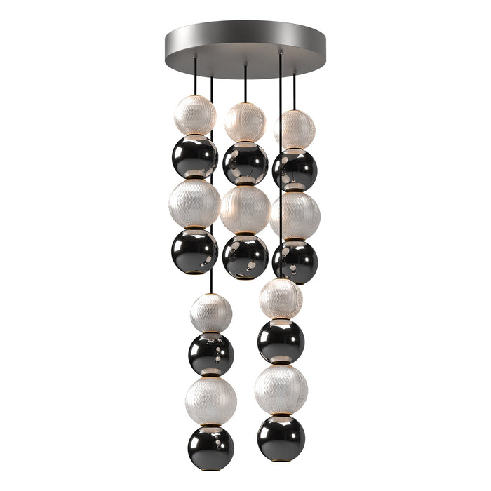 Onyx 15-in Polished Nickel LED Multi Pendant by Alora Lighting | MP321805PN | Alora Lighting