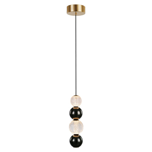 Onyx 5-in Natural Brass LED Pendant by Alora Lighting | PD321815NB | Alora Lighting