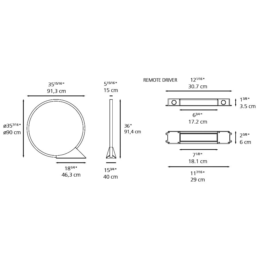 O Outdoor Floor Lamp diagram