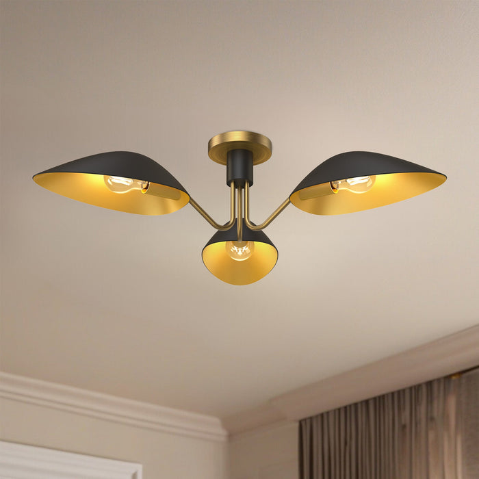 Oscar Semi-Flush by Alora Lighting