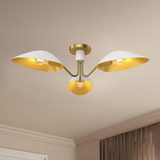 Oscar Semi-Flush by Alora Lighting