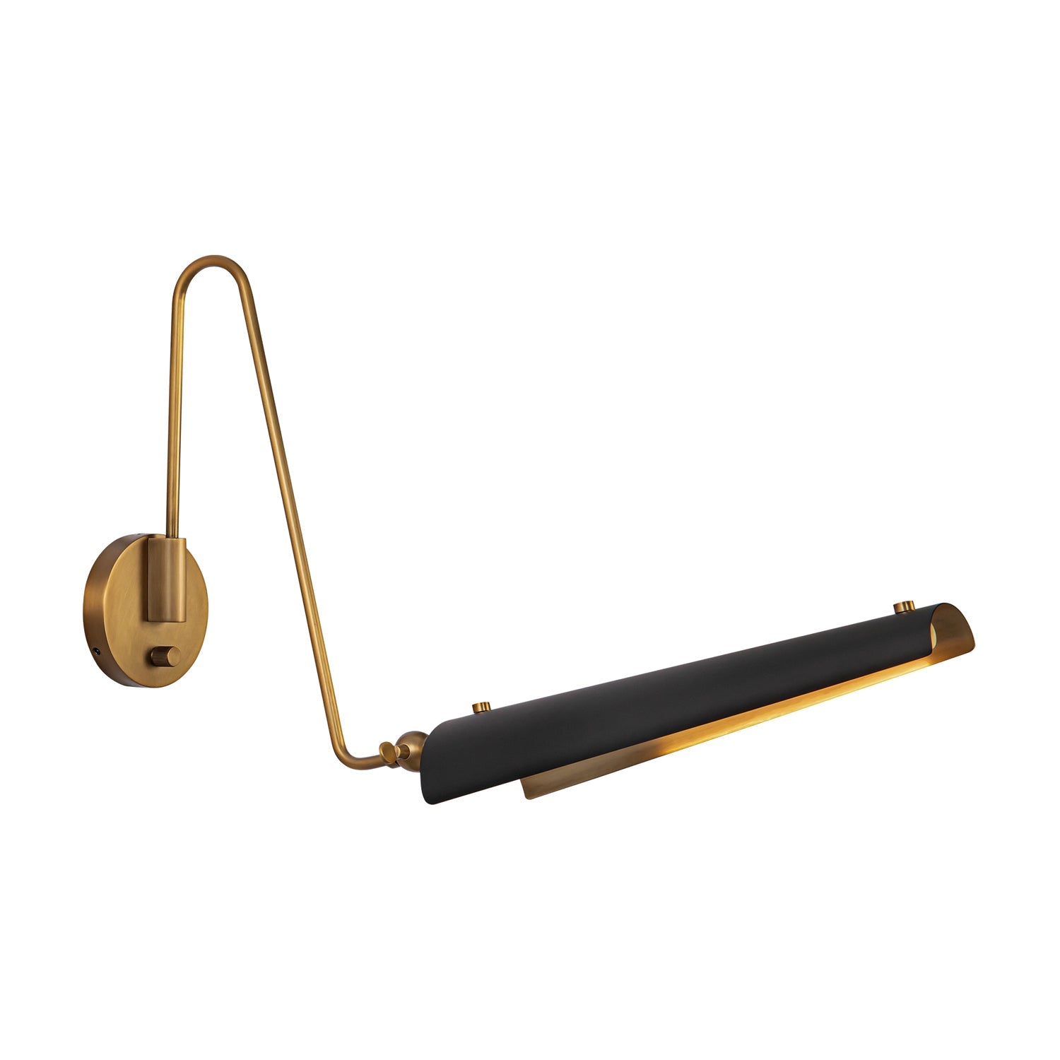 Osorio 4-in Matte Black/Vintage Brass LED Wall/Vanity by Alora Lighting | WV347104MBVB | Alora Lighting