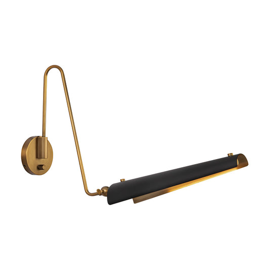 Osorio 4-in Matte Black/Vintage Brass LED Wall/Vanity by Alora Lighting | WV347104MBVB | Alora Lighting