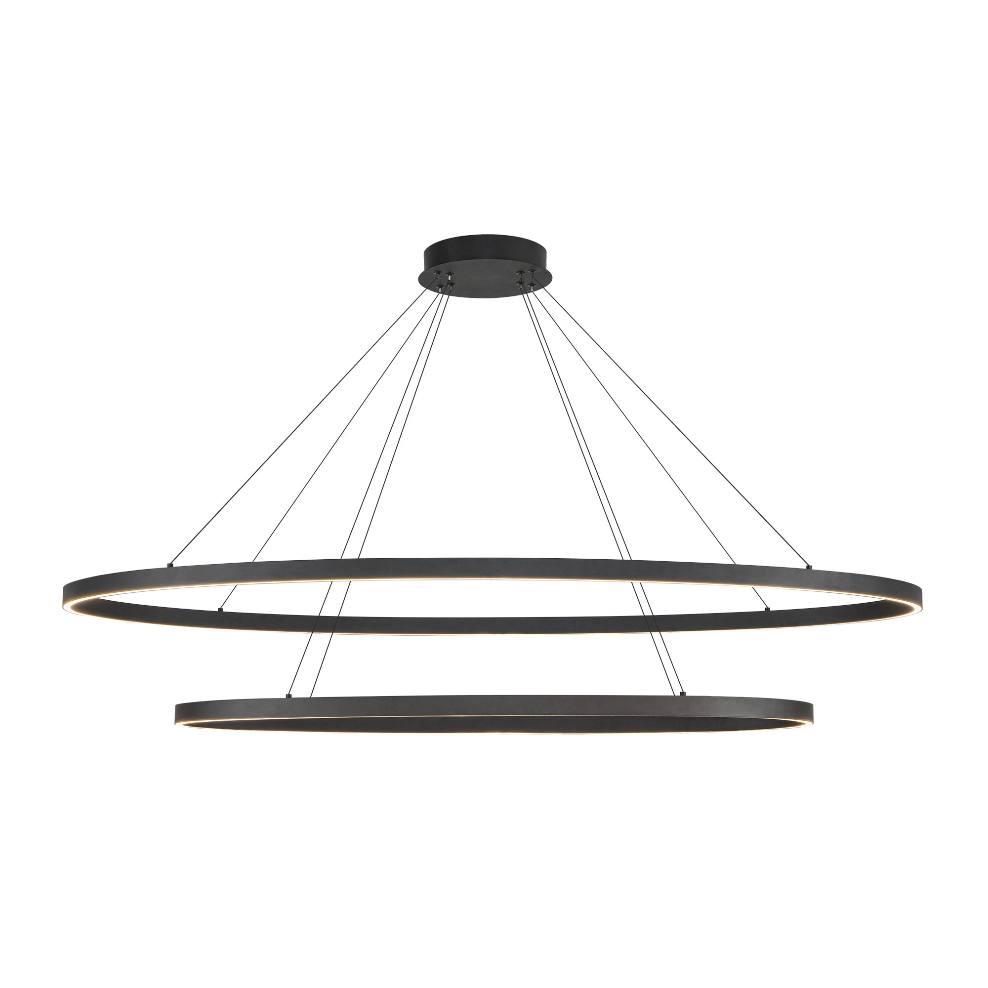 Ovale LED Chandelier in Black Finish | Kuzco Lighting