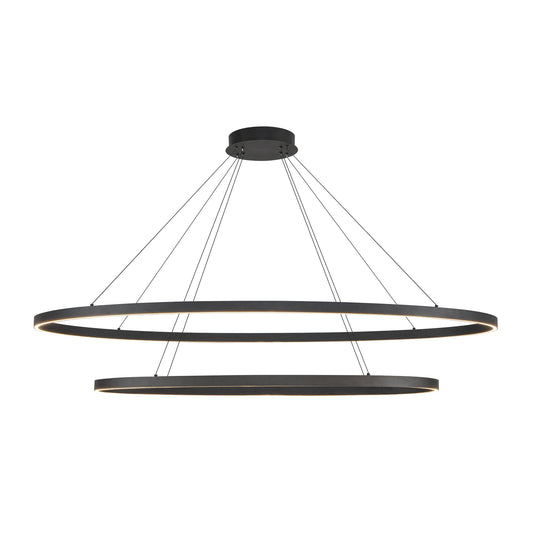 Ovale LED Chandelier in Black Finish | Kuzco Lighting