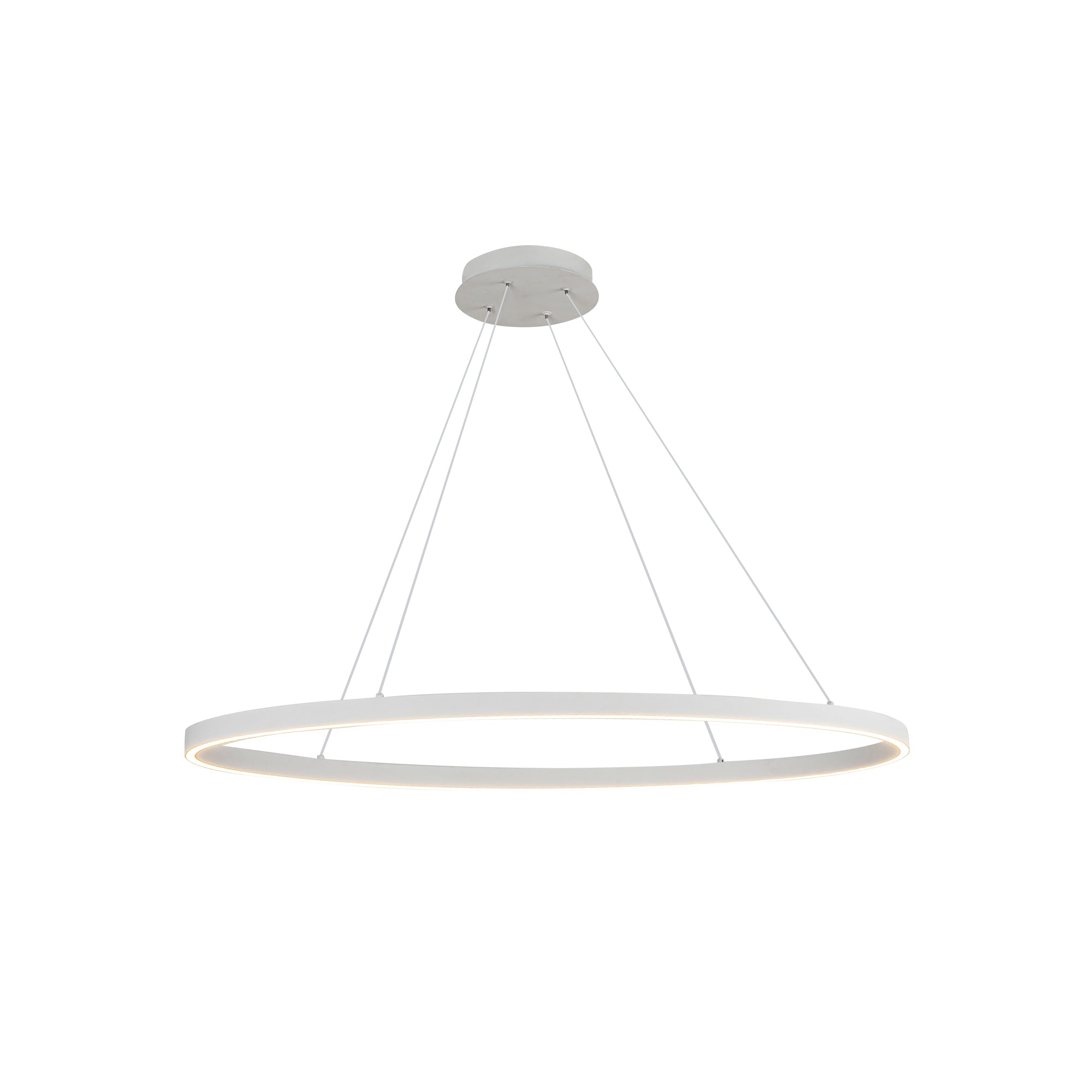 Ovale LED Linear Pendant in White Finish | Kuzco Lighting