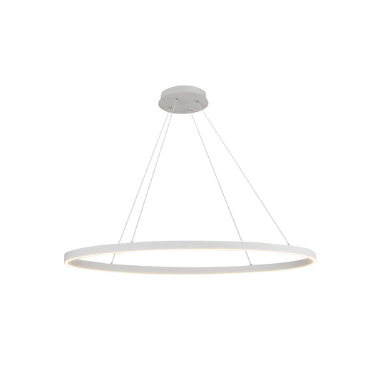 Ovale LED Linear Pendant in White Finish | Kuzco Lighting