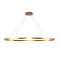 Load image into Gallery viewer, Ovale LED Linear Pendant in Brushed Gold Finish | Kuzco Lighting
