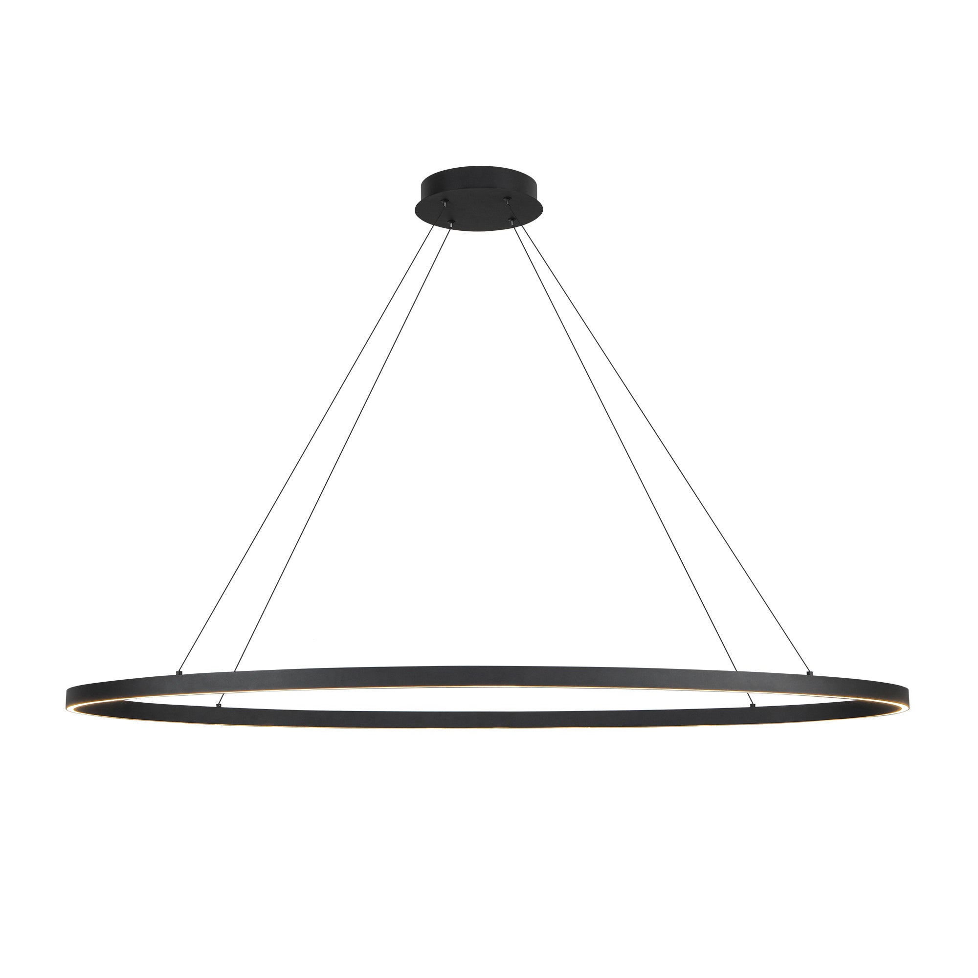 Ovale LED Linear Pendant in Black Finish | Kuzco Lighting
