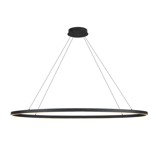 Ovale LED Linear Pendant in Black Finish | Kuzco Lighting