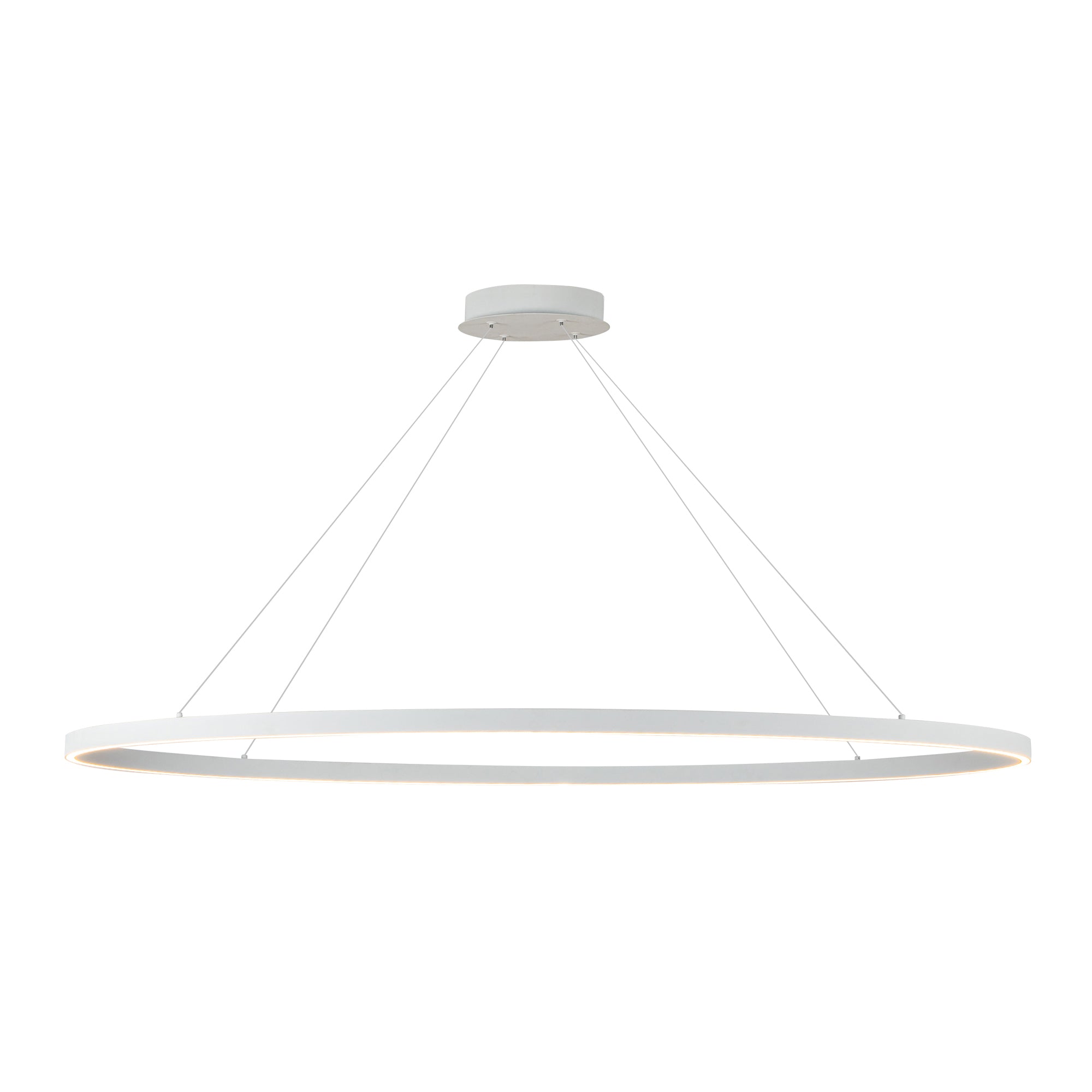 Ovale LED Linear Pendant in White Finish | Kuzco Lighting