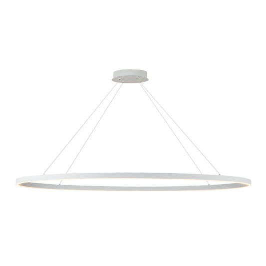 Ovale LED Linear Pendant in White Finish | Kuzco Lighting