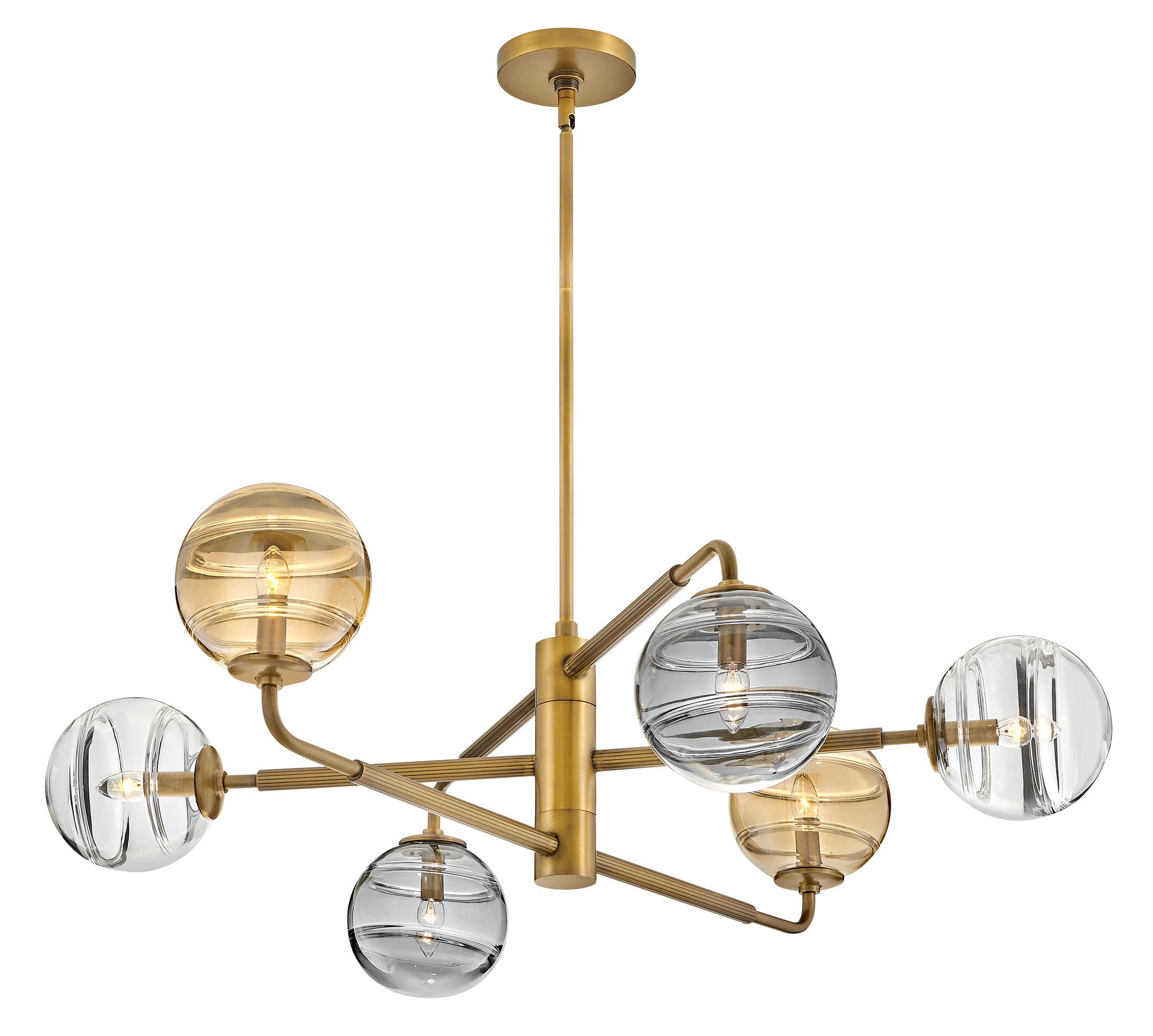 Oberon Chandelier - Heritage Brass