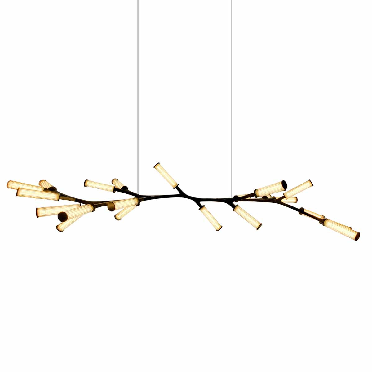 Black Linear Pendant Large