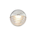 Palais 6-in Polished Nickel/Ribbed Glass LED Wall/Vanity by Alora Lighting | WV330106PNCR | Alora Lighting