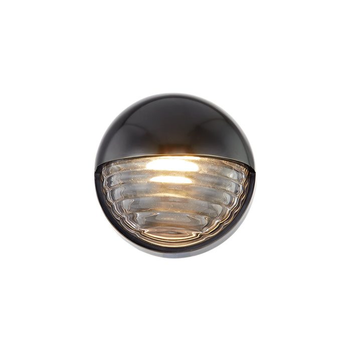 Palais 6-in Ribbed Glass/Urban Bronze LED Wall/Vanity by Alora Lighting | WV330106UBCR | Alora Lighting