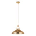 Palmetto 14-in Polished Brass/Glossy Opal 1 Light Pendant by Alora Lighting | PD344014PBGO | Alora Lighting
