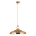 Palmetto 20-in Polished Brass/Glossy Opal 1 Light Pendant by Alora Lighting | PD344020PBGO | Alora Lighting