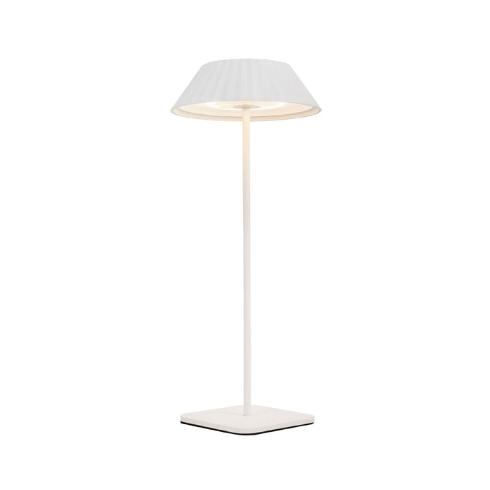 Pela LED Table Lamp in White Finish | Kuzco Lighting