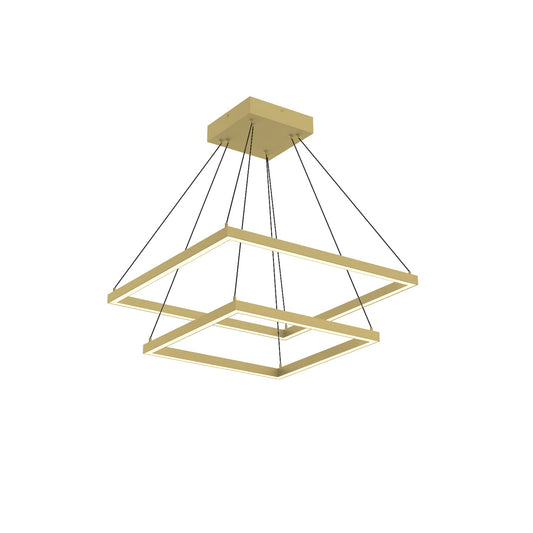 Piazza LED Chandelier in Brushed Gold Finish | Kuzco Lighting