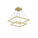 Piazza LED Chandelier in Brushed Gold Finish | Kuzco Lighting