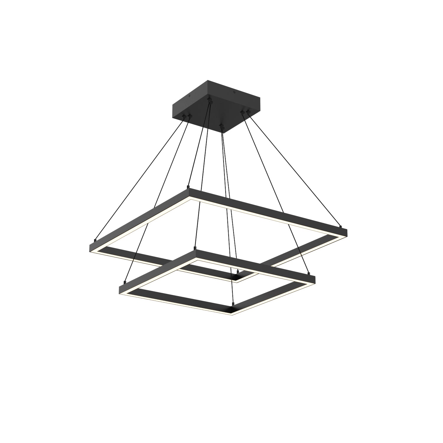 Piazza LED Chandelier in Black Finish | Kuzco Lighting