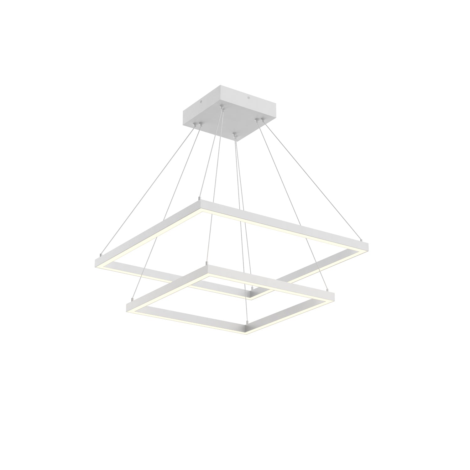Piazza LED Chandelier in White Finish | Kuzco Lighting