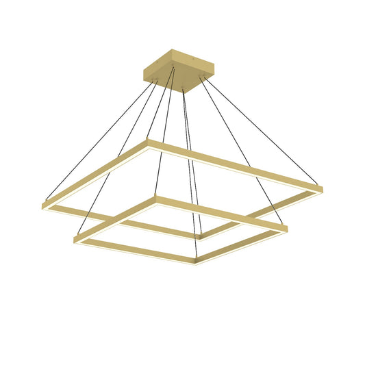 Piazza LED Chandelier in Brushed Gold Finish | Kuzco Lighting