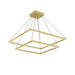 Piazza LED Chandelier in Brushed Gold Finish | Kuzco Lighting