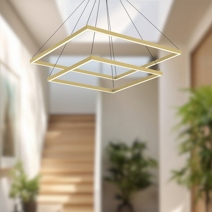 Piazza Two-Tier Chandelier by Kuzco Lighting