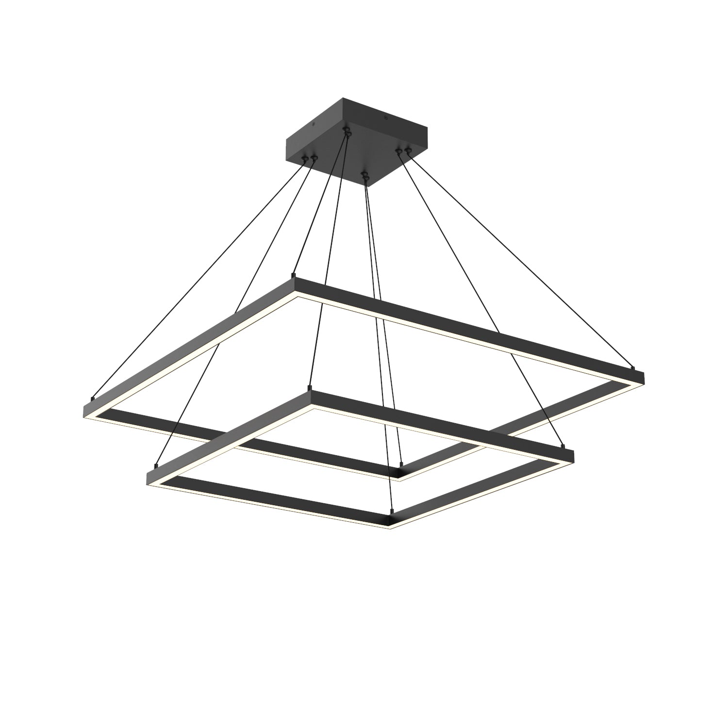 Piazza LED Chandelier in Black Finish | Kuzco Lighting