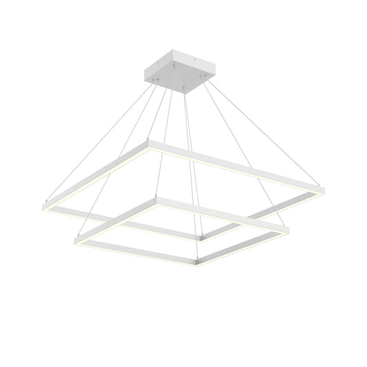Piazza LED Chandelier in White Finish | Kuzco Lighting